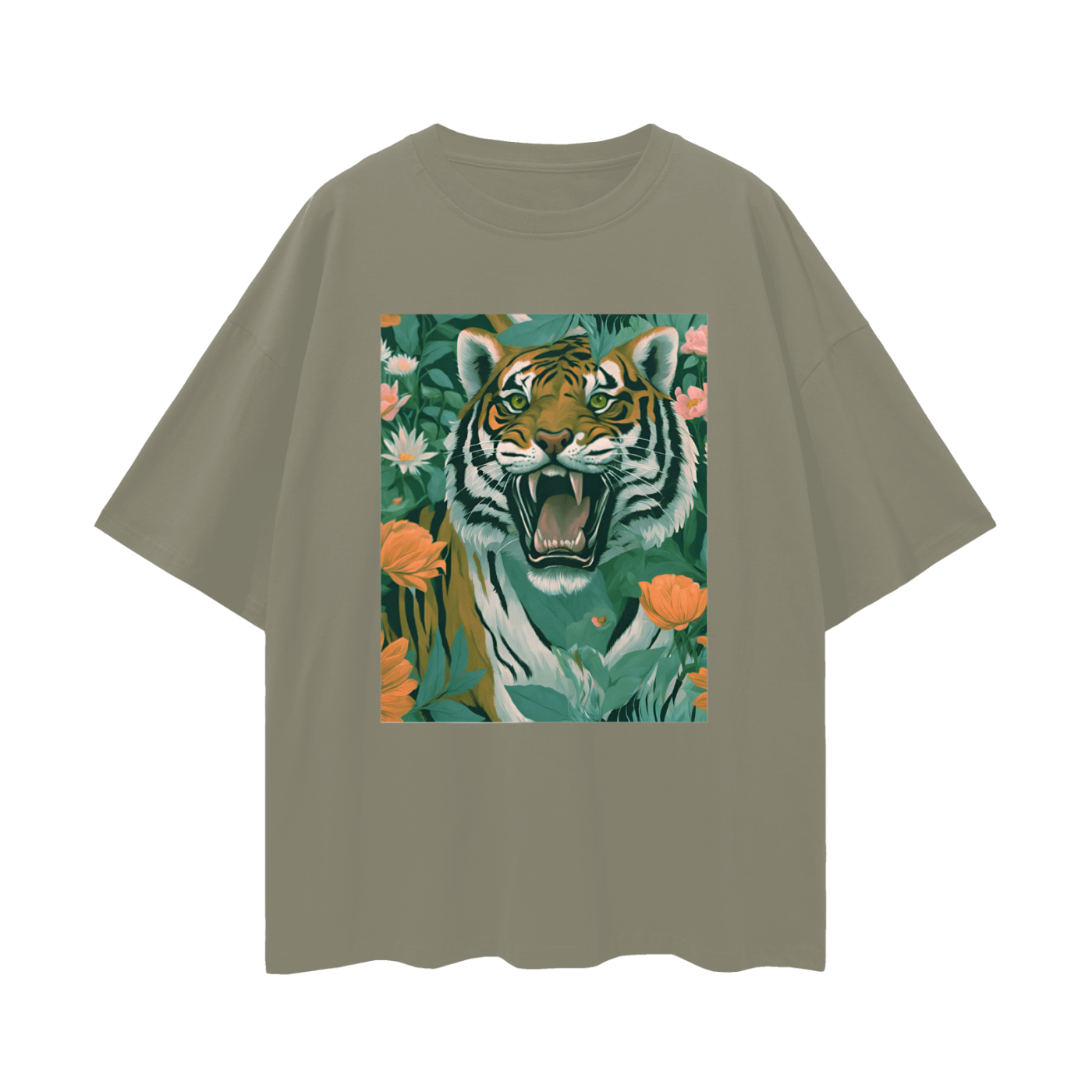 Unisex,Loose,Tiger,Men,Women