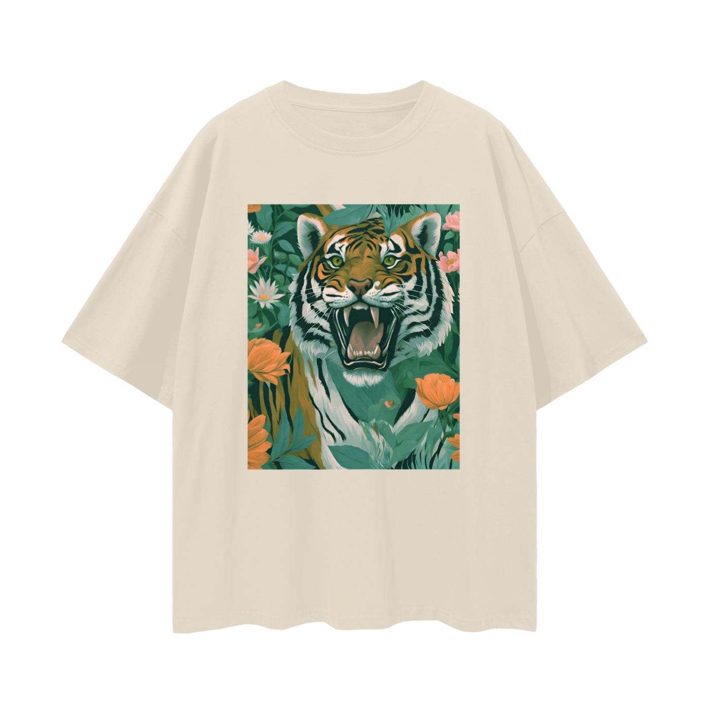 Unisex,Loose,Tiger,Men,Women